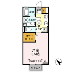 Ｄ-ｒｏｏｍ思川ルージュ Ａの物件間取画像